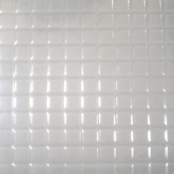 Azulejos cuadrados (transparentes): material plástico Plastruct, sin escala PSC-44
