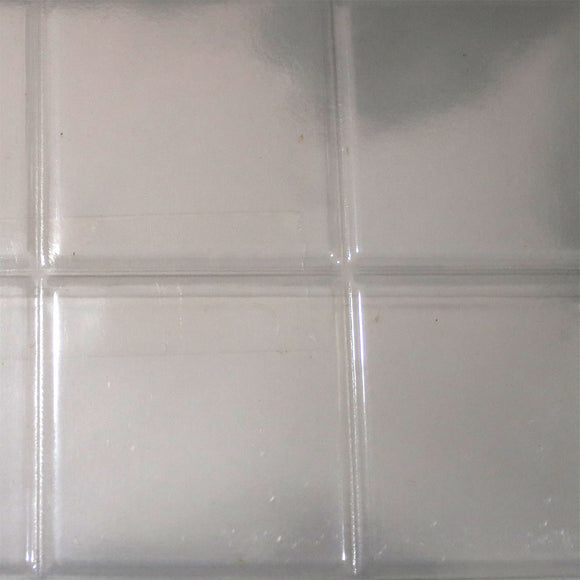 Azulejos cuadrados (transparentes): material plástico Plastruct, sin escala PSC-46