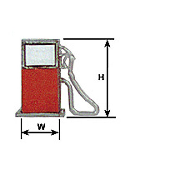 Petrol pump : Plastruct plastic material, Non-scale 94872