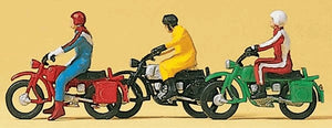 摩托车和骑手：Preiser - 涂漆 HO (1:87) 10081