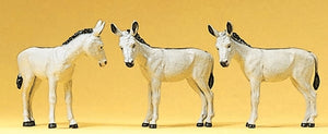 3 Donkeys : Preiser - Finished product HO(1:87) 10151