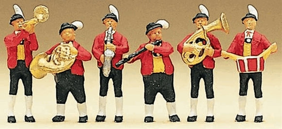 Tyrol Band in Traditional Costume : Preiser - Painted Finish HO(1:87) 10207