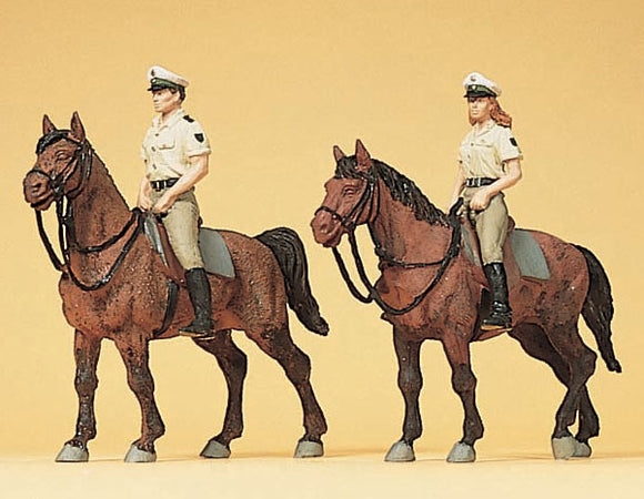 Policía montada alemana (ropa de verano): Preiser pintado HO(1:87) 10389