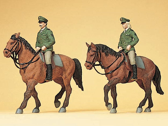 Policía montada alemana : Preiser - pintado HO(1:87) 10390