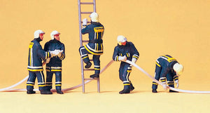 Firefighters in action : Preiser - Painted Finish HO(1:87) 10485