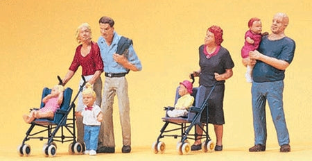 婴儿车中的婴儿和儿童：Preiser - 涂漆 HO(1:87) 10494