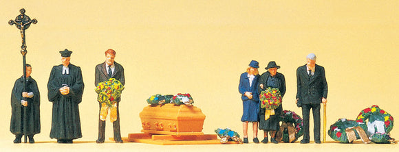 Funeral protestante: Preiser - Acabado pintado HO(1:87) 10519
