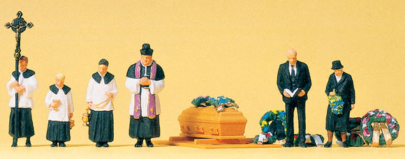 Funeral Católico: Preiser - Acabado pintado HO(1:87) 10520
