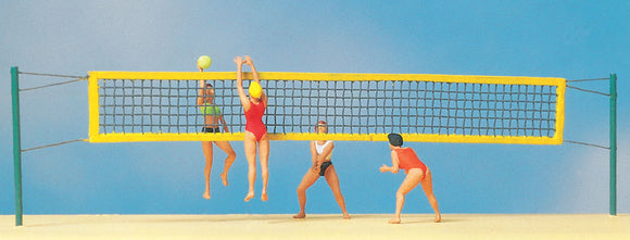 Jugadores de voleibol de playa: Preiser - Acabado pintado HO (1:87) 10528