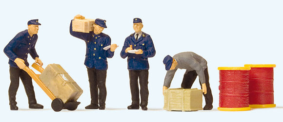 German Railroad Delivery Man of the 1950s: Preiser - Finished product HO (1:87) 10578