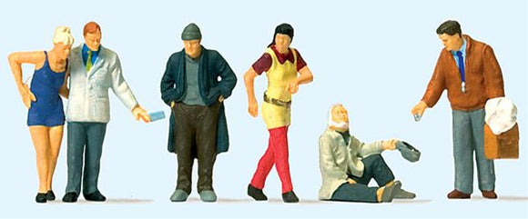 Passerby and Homeless: Preiser - Finished product HO (1:87) 10591