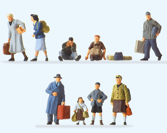 Displaced Persons, Evacuees : Preiser - Painted Finish HO(1:87) 10611