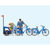 准备家庭自行车旅行（自行车）：Preiser - Painted HO (1:87) 10635