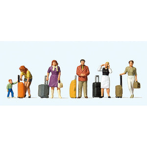 Traveller standing with suitcase : Preiser - painted HO(1:87) 10641