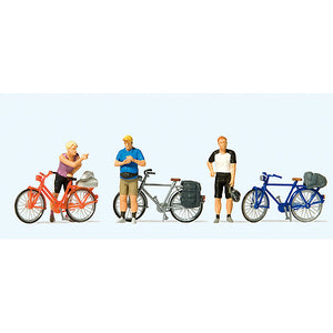 Cyclist in Sportswear (2) Bicycle Touring: Prizer Painted Complete HO(1:87) 10644