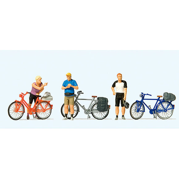 Ciclista en Ropa Deportiva (2) Cicloturismo: Prizer Pintado Completo HO(1:87) 10644