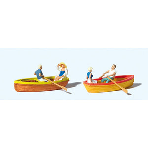 Couple in a rowing boat 2sets : Preiser Finished product HO(1:87) 10686