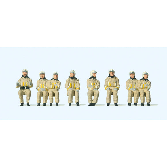 Seated fireman and driver: Preiser, complete painted HO(1:87) 10769