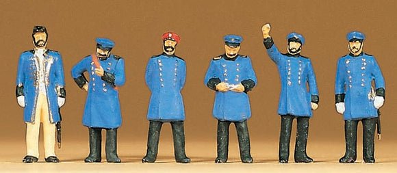 Old Prussian Railway Staff : Preiser - Finished product HO(1:87) 12130