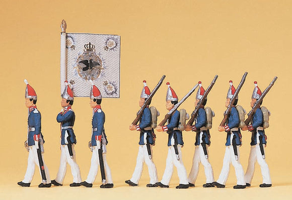 El 1.er Regimiento de Infantería de la Guardia Real (Guardias de Granaderos) de 1894 con abanderados: Prizer Painted HO (1:87) 12188