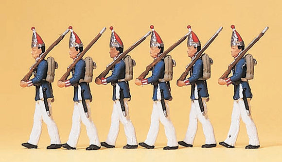 The 1st Kingsguard Infantry Regiment (Grenadier Guards) in 1894 : Preiser painted HO(1:87) 12189