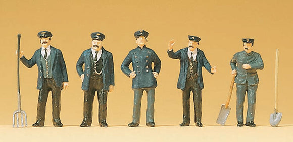 Old Time Locomotive Engineer and Assistant Locomotive Engineer : Preiser Pre-Painted HO(1:87) 12191