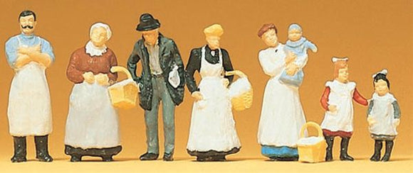 Old Time Food Store People : Preiser - Finished product HO(1:87) 12193