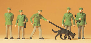 Police Officer and Police Dog : Preiser - Painted Finish HO(1:87) 14008