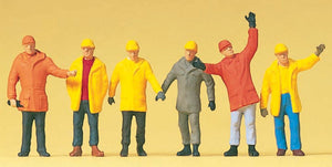 Trabajador con ropa de protección: Preiser - Acabado pintado HO(1:87) 14034