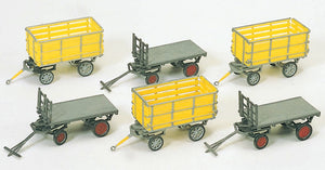 6 mail trolleys: Prizer kit HO (1:87) 17112