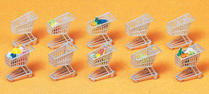 10 shopping trolleys: Prizer kit HO (1:87) 17224