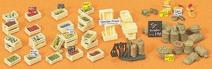 Wooden box with fruits and vegetables: Prizer kit HO(1:87) 17501