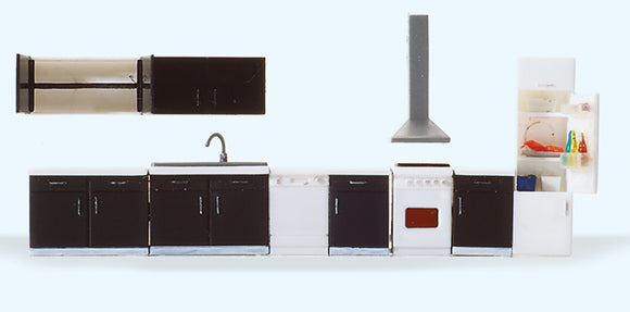 System Kitchen Furniture Set : Preiser 成品 HO(1:87) 17707