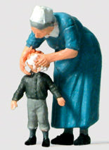 Hermana e hijo: Preiser - Painted HO(1:87) 28061