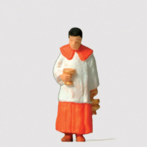 Cathedral guard carrying holy water (Verger): Preiser, complete painted HO (1:87) 28067