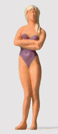 Woman in swimming costume : Preiser - Painted HO(1:87) 28071