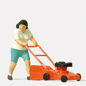 Lawn Mower : Preiser - Finished product HO(1:87) 28085