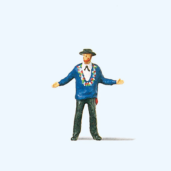 Man in Swiss Traditional Costume (canton of Uri) : Preiser Painted Finish HO(1:87) 29019