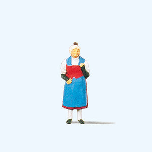 Woman in Swiss Traditional Costume (canton of Uri) : Preiser Painted Finish HO(1:87) 29020