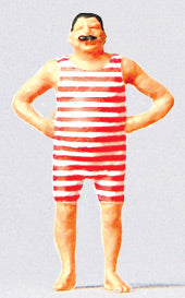 Man in Bathing Suit : Preiser - Painted Finish HO(1:87) 29030