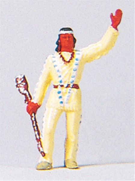 Hombre indio : Preiser, pintado, HO (1:87) 29031