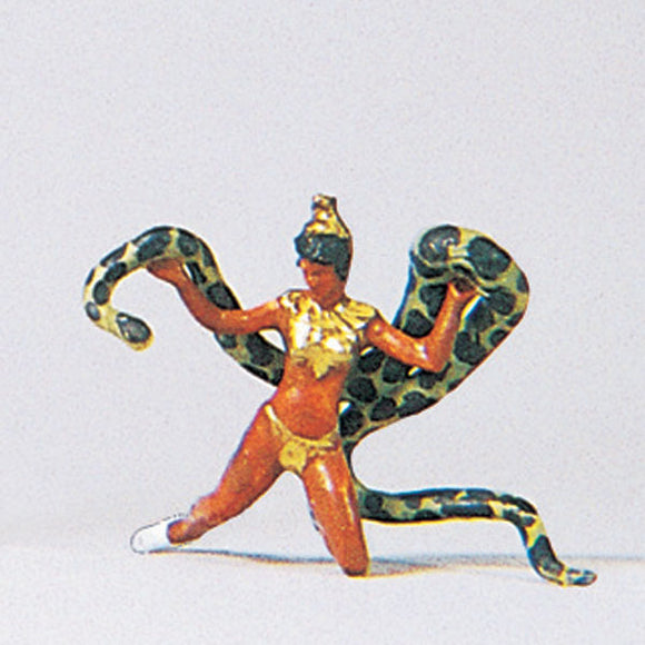 Bailarina bailando con serpiente : Preiser - HO pintado (1:87) 29055