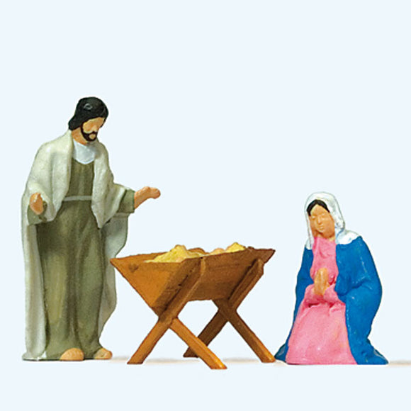 Mary and Joseph (Joseph), Birth of Christ: Preiser, painted HO(1:87) 29091