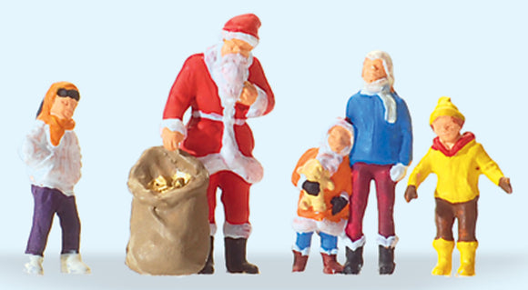 Father Christmas and Child: Preiser - Painted HO (1:87) 29098