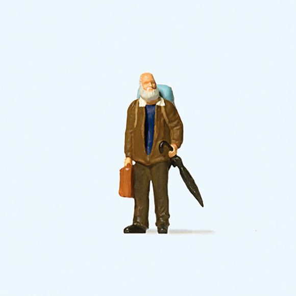 Old Man Traveller : Preiser - Painted Finish HO(1:87) 29109