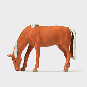Horse eating grass : Preiser - Painted HO(1:87) 29530