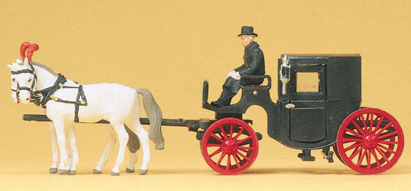 Roofed Carriage : Preiser - Finished product HO (1:87) 30452