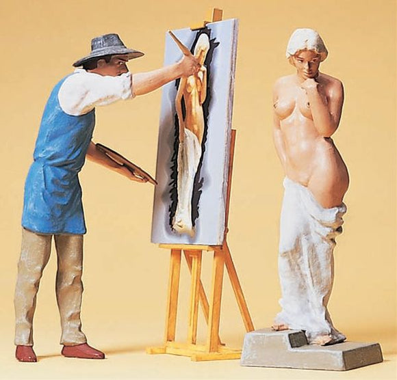 Pintor y modelo: Preiser, pintado 1:22,5 45095