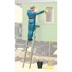 Window Wiping Worker : Pre-Sealed 1:22.5 Scale 45505