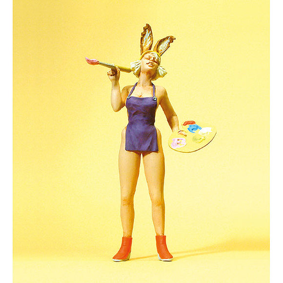 Easter Bunny Girl: Preiser, painted, 1:22.5 scale 45514